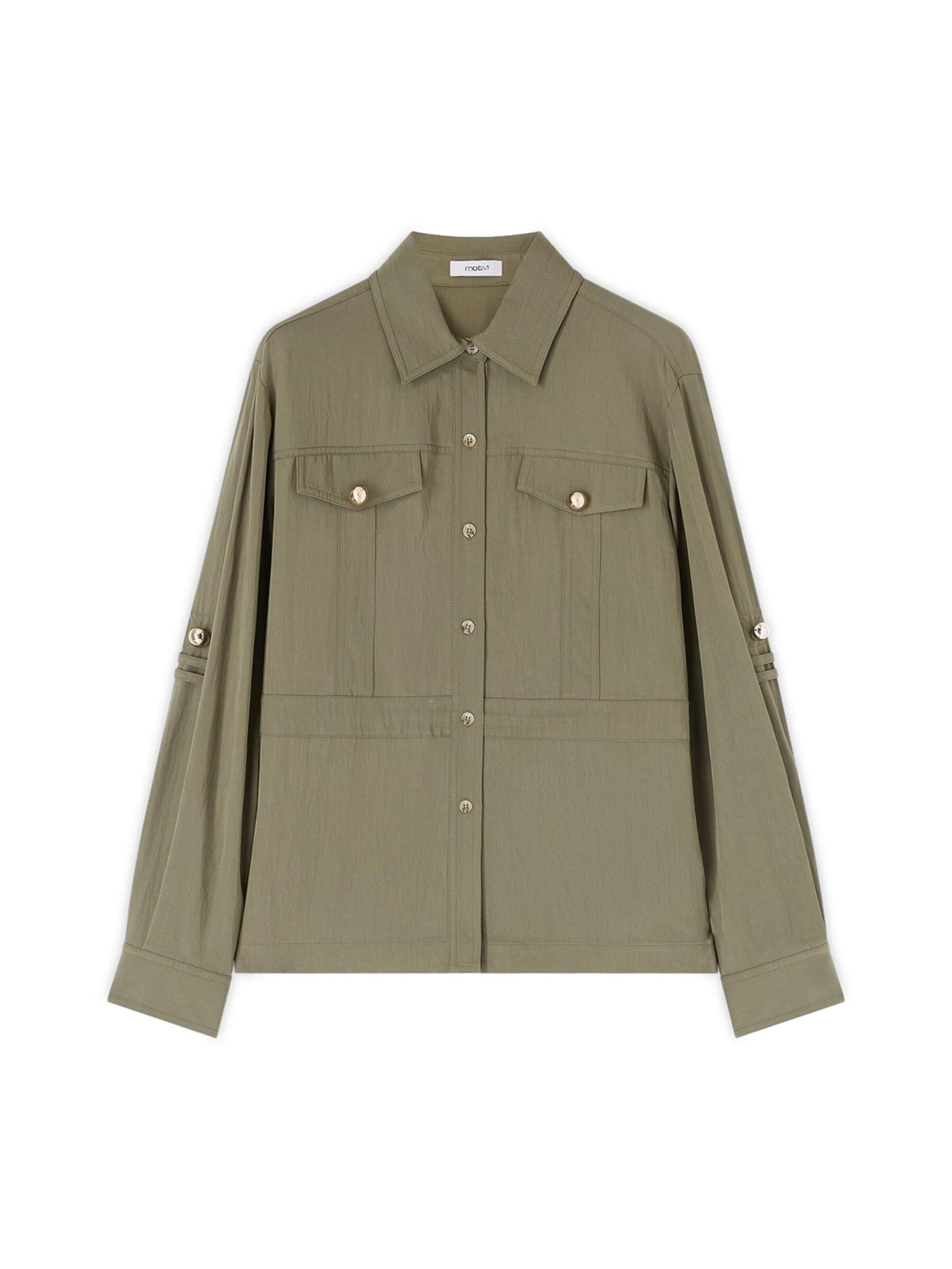MOTIVI - Blusa en verde: frente