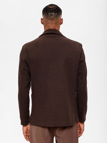Antioch - Ajuste regular Chaqueta tipo saco para negocios en marrón