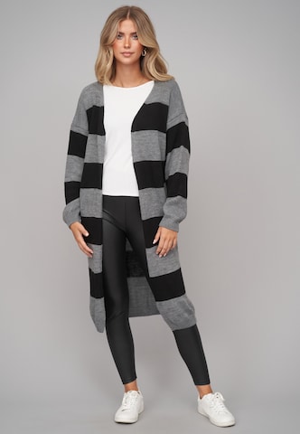Manteau en tricot Cloud5ive en gris : devant