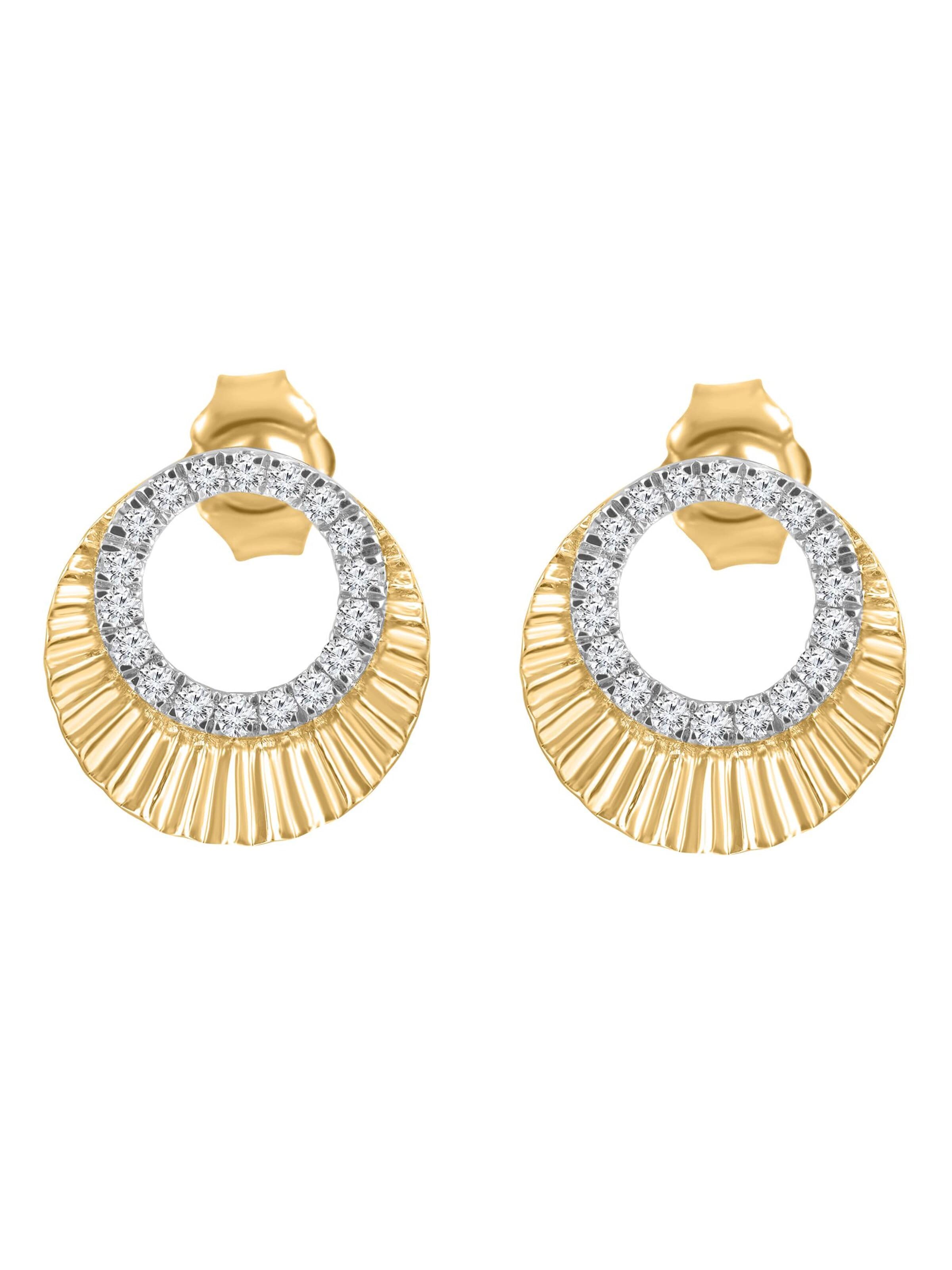 Diamant Exquis Earrings in Gold: front