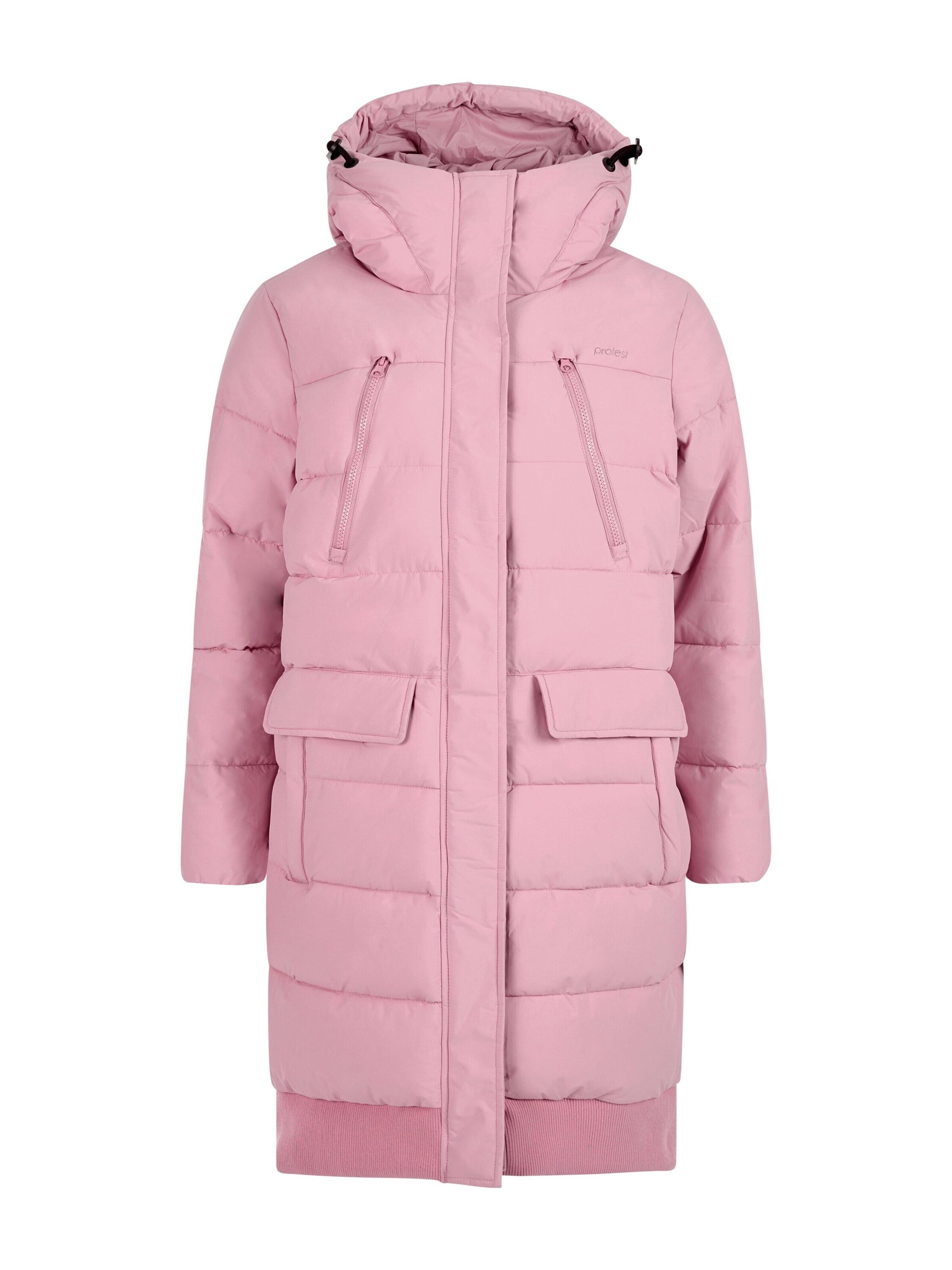 Manteau d’hiver 'PRTKooky' PROTEST en rose : devant