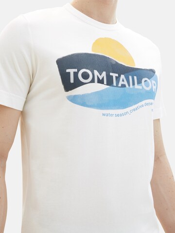 TOM TAILOR Tričko – bílá