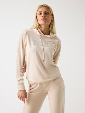 GUESS Hoodie in Beige: Vorderseite