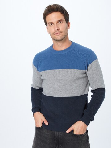 Casual Friday Sweater 'Kristian' in Blue: front