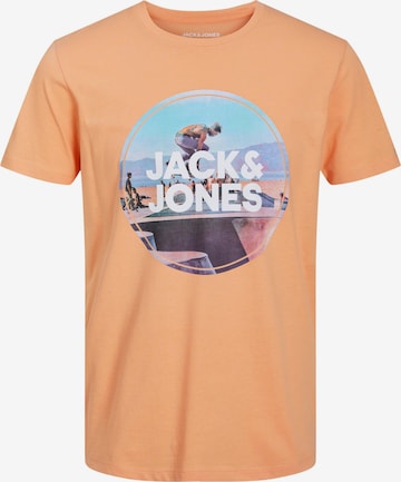 oranžinė JACK & JONES Marškinėliai 'GEM': priekis