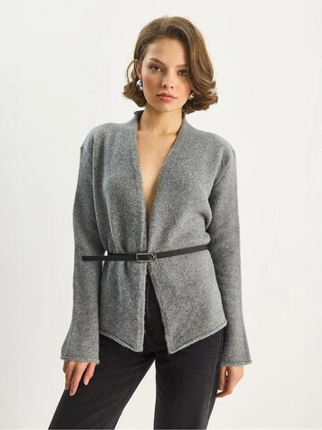 Bianco Lucci Gebreid vest in Grijs