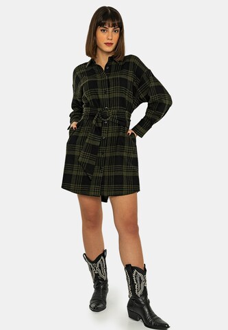 Jimmy Sanders Shirt dress in Green