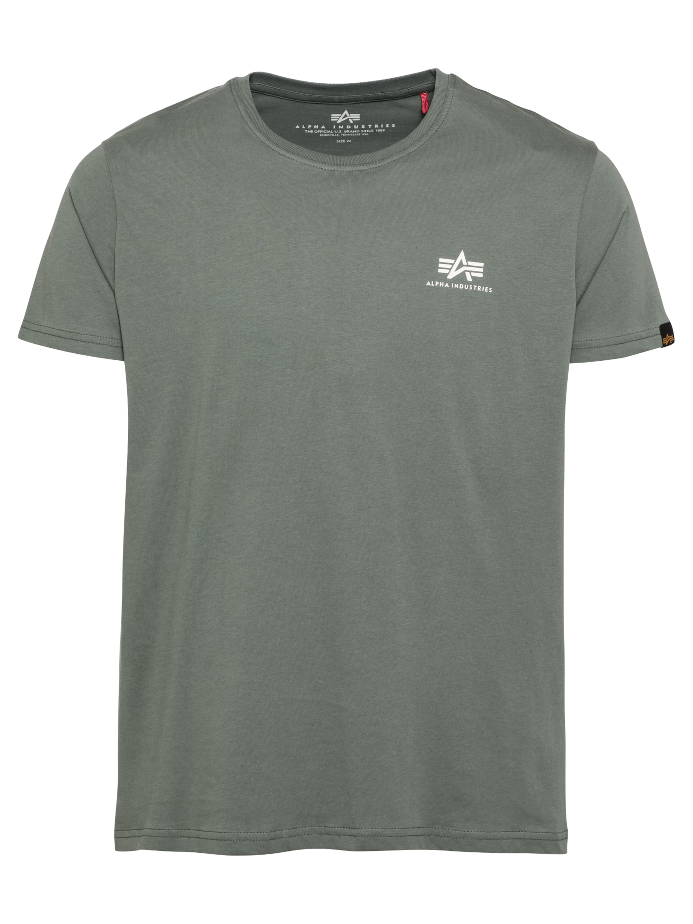 ALPHA INDUSTRIES Μπλουζάκι σε πράσινο: μπροστά
