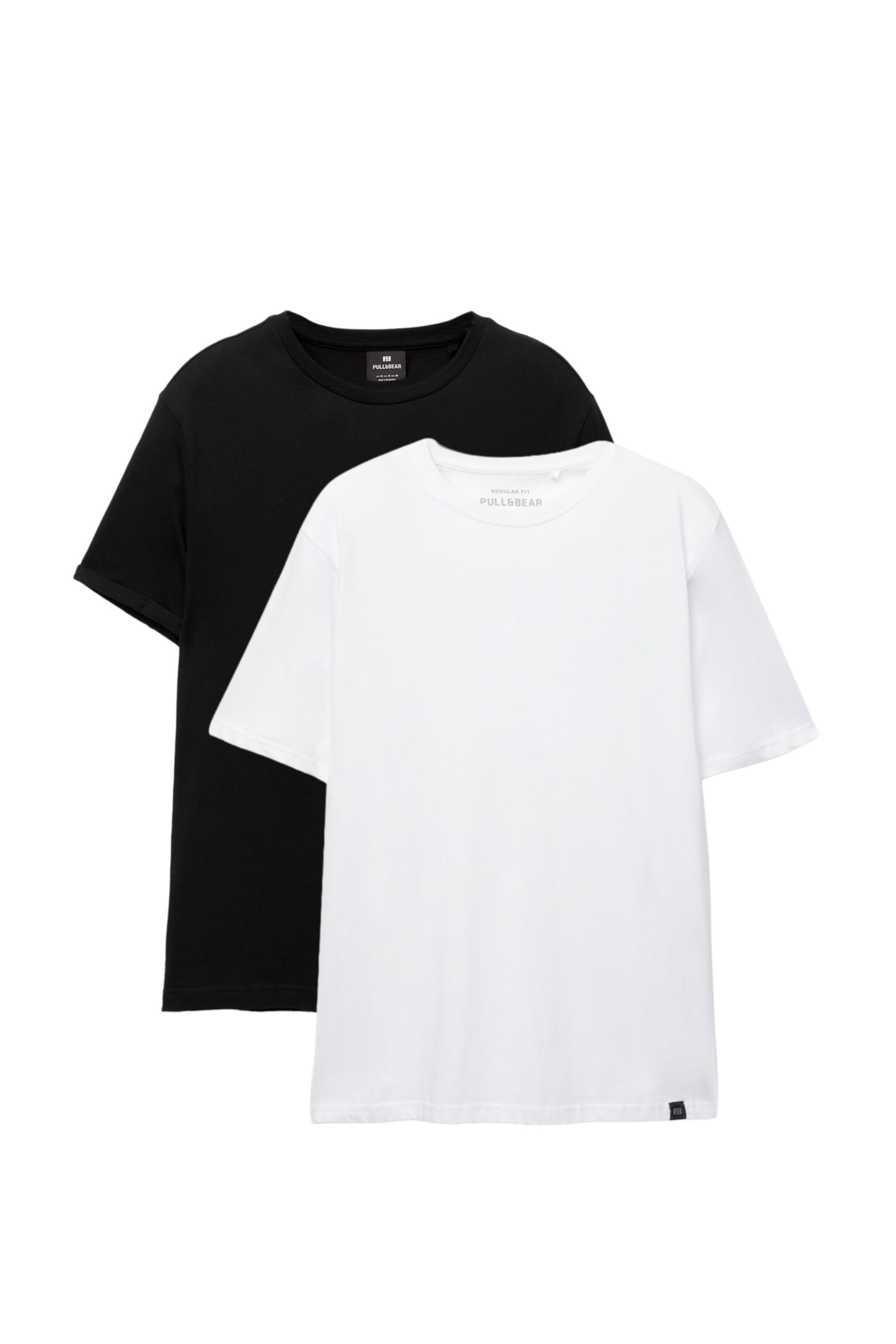 Pull&Bear Shirt in Black / White, Item view