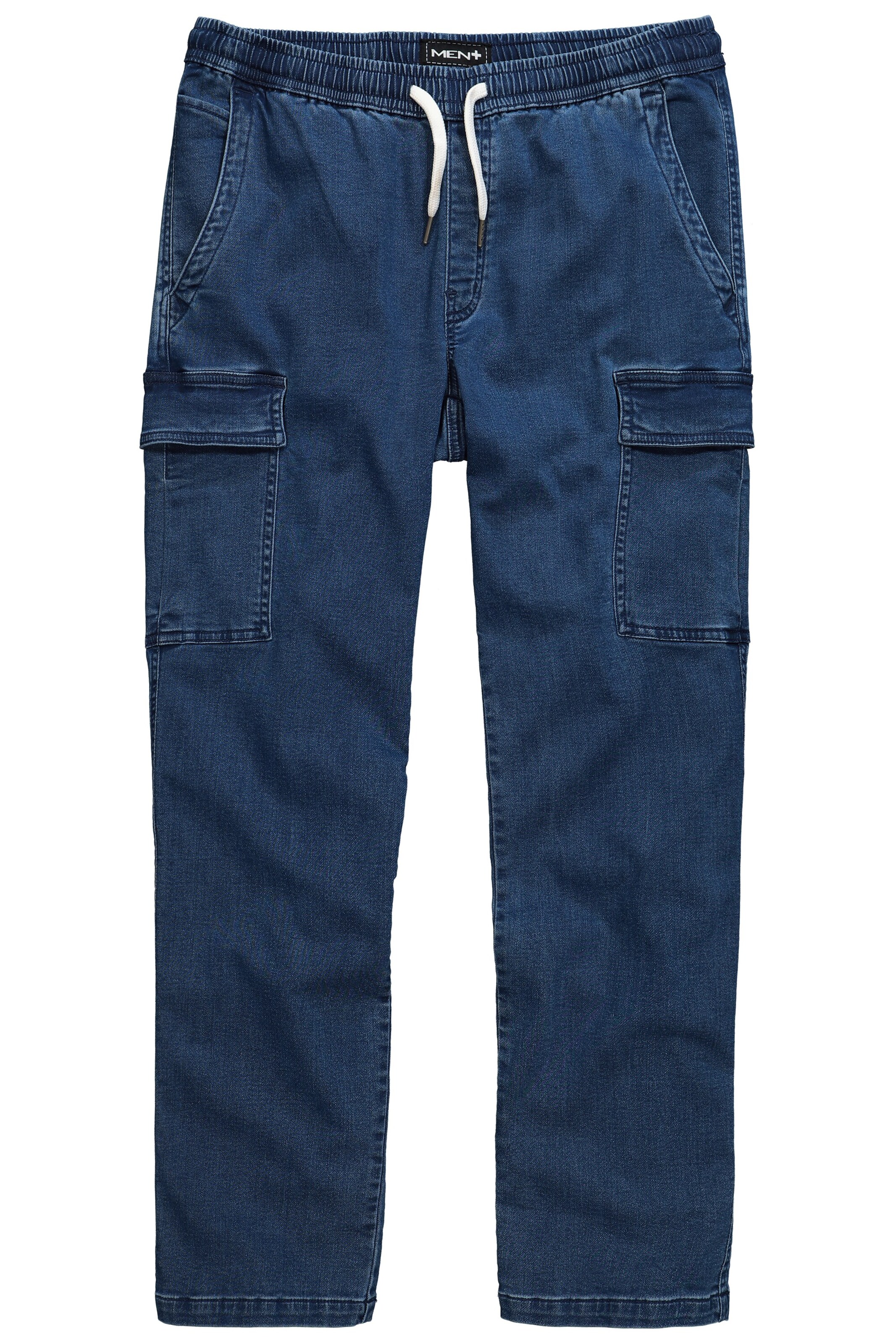 Men Plus Jeans in Blue: front