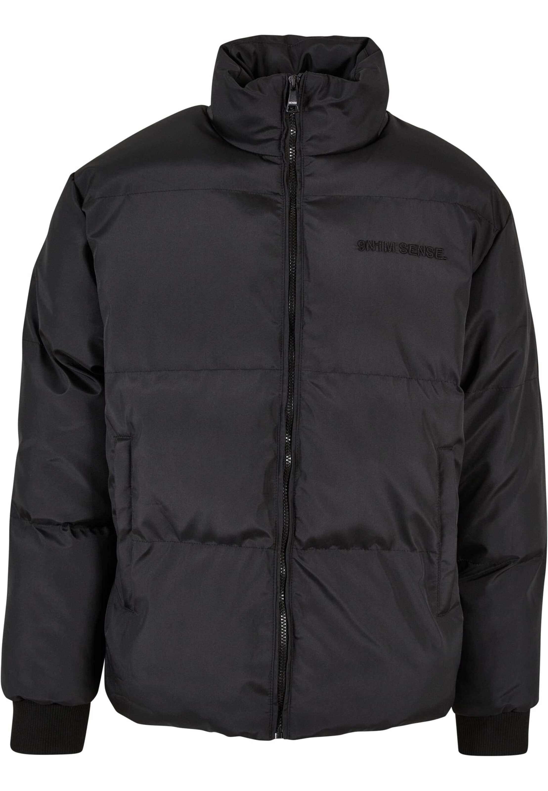 Giacca invernale di 9N1M SENSE in nero: frontale