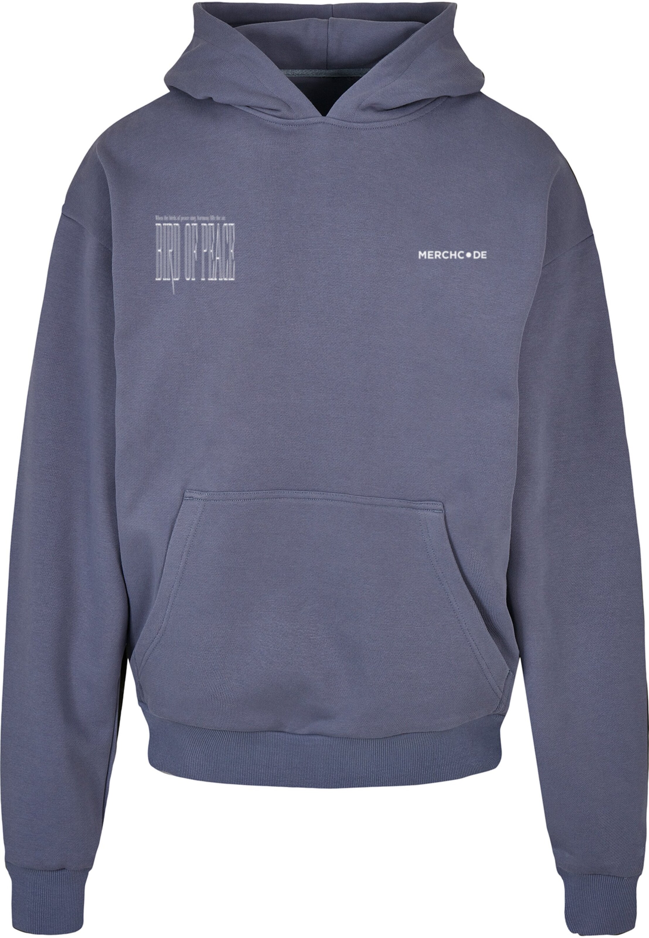 Merchcode Sweatshirt 'Birds Of Peace 2' i blå: forside