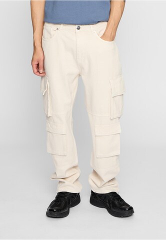 2Y Premium Regular Cargohose 'Kiran' in Beige: Vorderseite