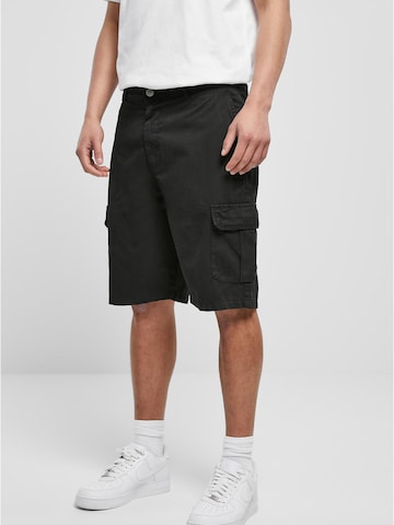 Loosefit Pantalon cargo Urban Classics en noir : devant