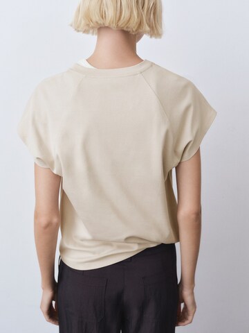 MANGO Shirt 'SEVILLA' in Beige