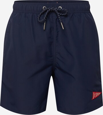 Superdry Badeshorts 'Vintage' in Blau: predná strana