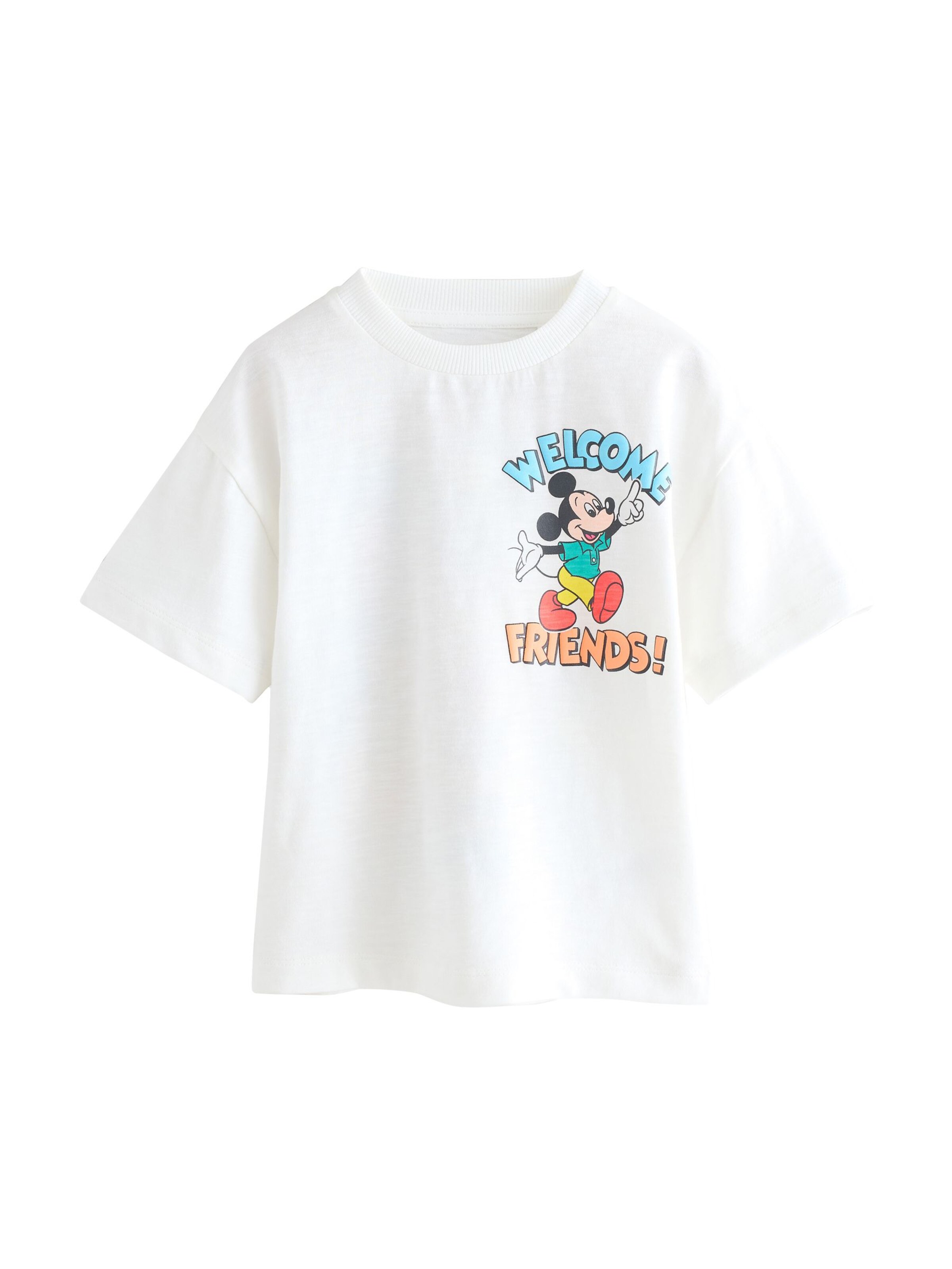 Maglietta 'Mickey Mouse' di Next in bianco: frontale