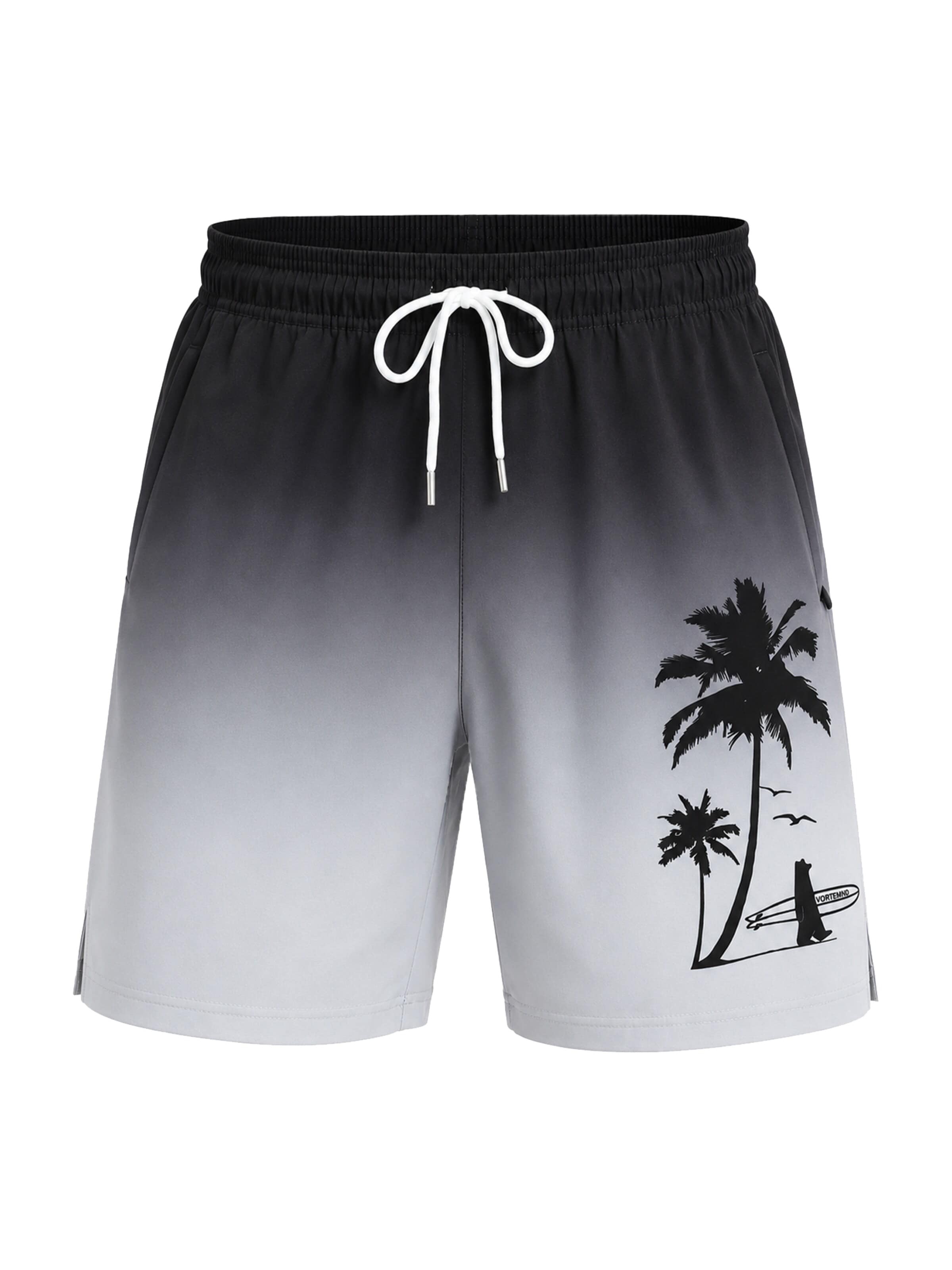 YAGESHARK Swimming Trunks 'badehose herren' in Grey: front