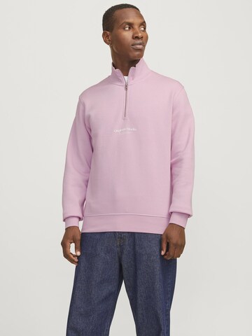 JACK & JONES Sweatshirt 'Vesterbro' i pink: forside