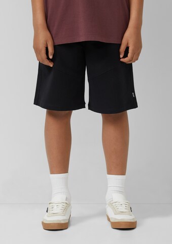 Wide Leg Pantalon s.Oliver en noir : devant