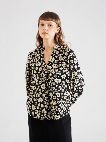 QS Blouse in Zwart: voorkant