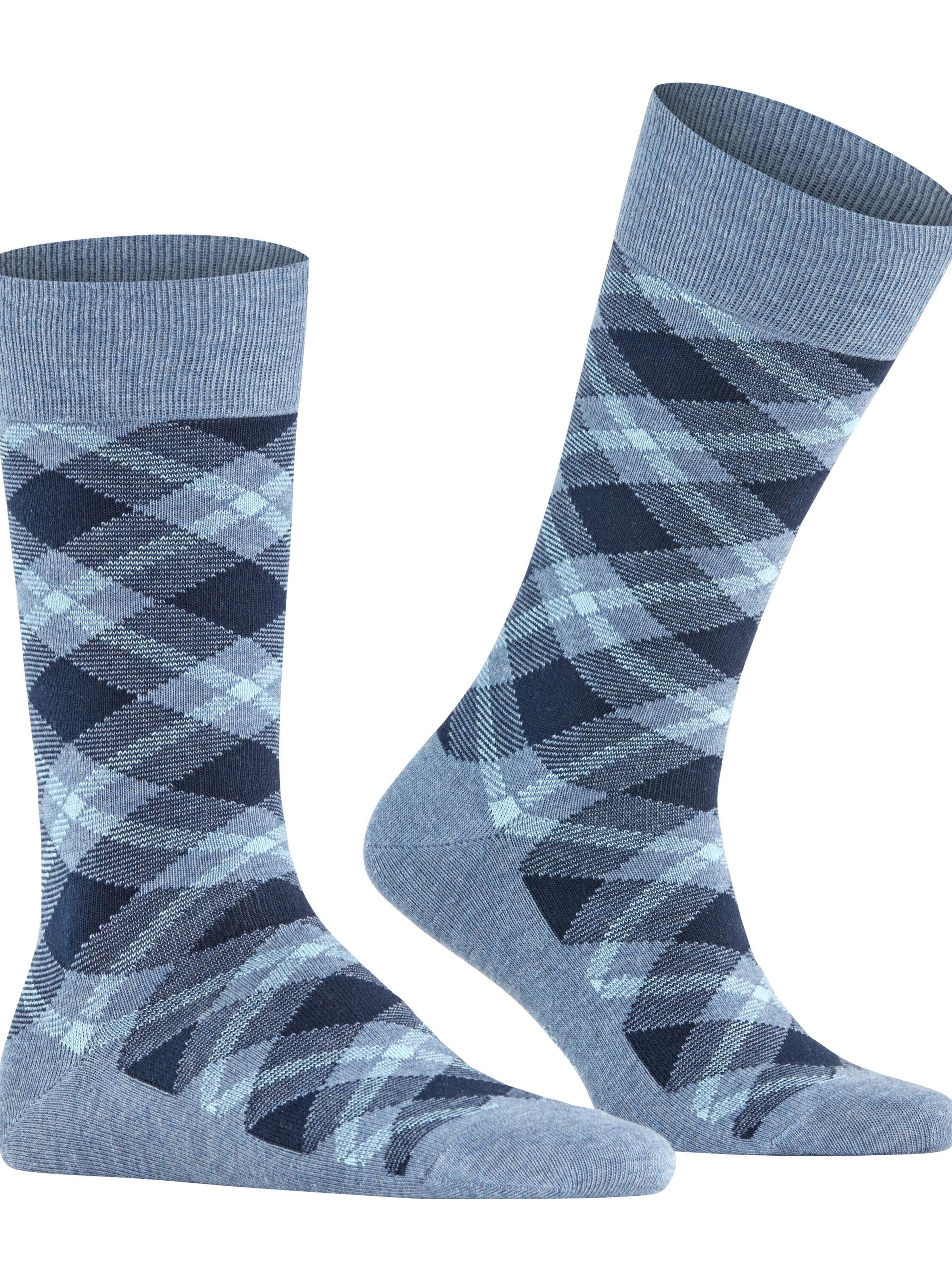 BURLINGTON Socks 'Tartan' in Blue