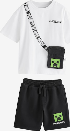 Next Komplet 'Minecraft' veličine 98 u neonsko zelena / crna / bijela, Pregled proizvoda