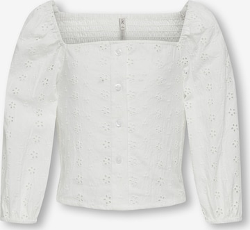 Chemisier 'KOGPilea' ONLY GIRLS en blanc : devant