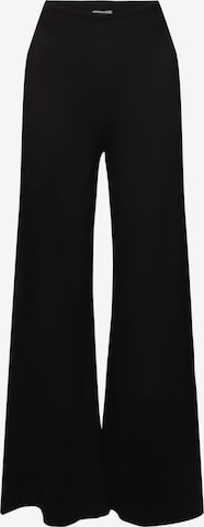 Wide Leg Pantalon ESPRIT en noir : devant