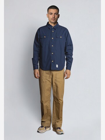 Fat Moose Comfort fit Button Up Shirt 'Arvid' in Blue