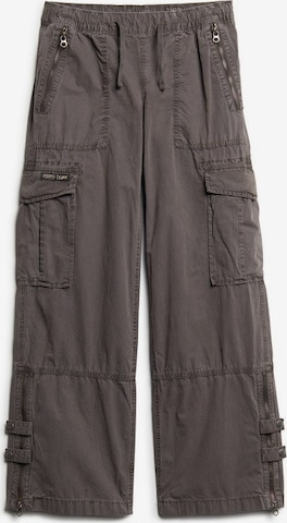 Superdry Loose fit Cargo Pants in Brown: front
