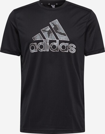 ADIDAS PERFORMANCE Functioneel shirt 'Designed2Move' in Zwart: voorkant