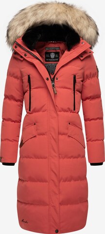 MARIKOO Winter coat 'Schneesternchen' in Red: front