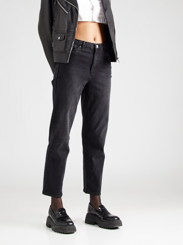 VERO MODA Tapered Jeans 'Linda' in Zwart: voorkant