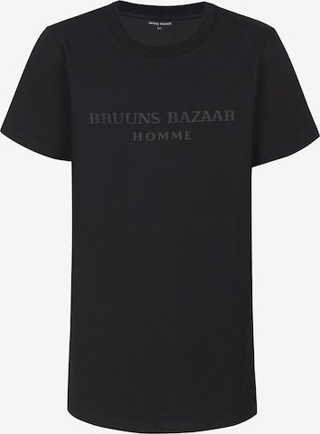 Tricou 'Karl-Oskar' de la Bruuns Bazaar Kids pe negru: față