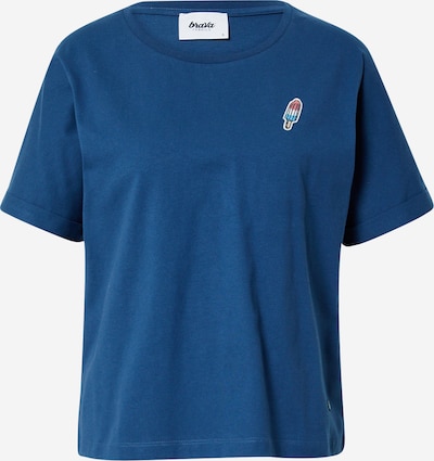 Kauf Dich Glücklich T-Shirt in hellblau / dunkelblau / hellrot / weiß, Produktansicht