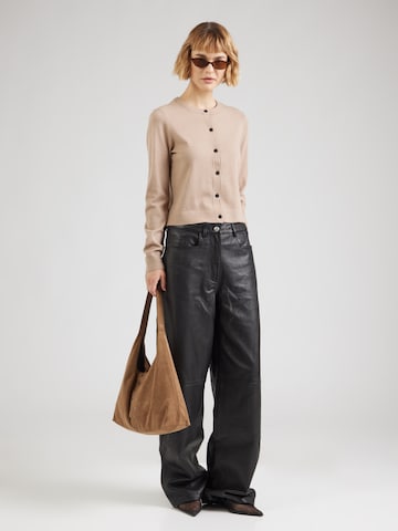 VERO MODA Gebreid vest 'VMVicky' in Bruin