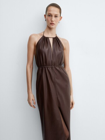 MANGO Sukienka 'Malbec' w kolorze brązowy