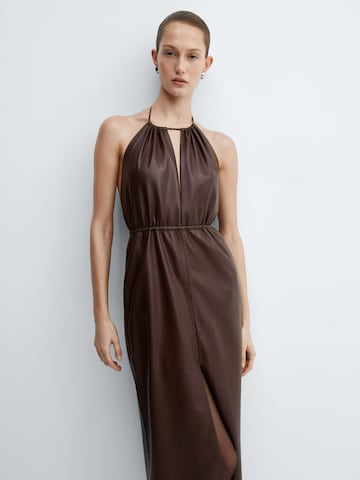 MANGO Dress 'Malbec' in Brown