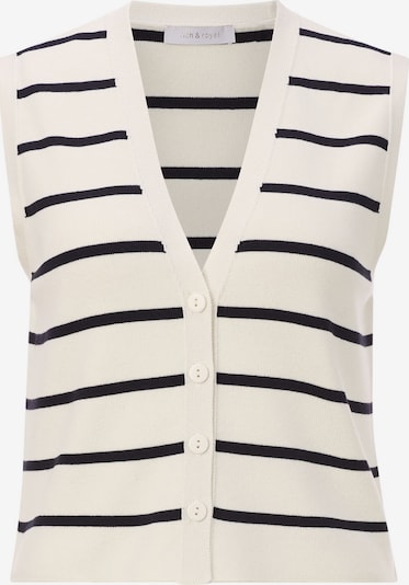 Rich & Royal Weste in navy / weiß, Produktansicht