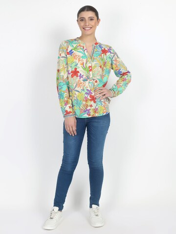 VICCI Germany Tunikabluse mit exklusiven Blumendruck in Mischfarben: Vorderseite