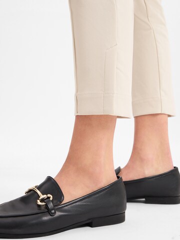 Marc Cain Regular Trousers with creases 'Sydney' in Beige