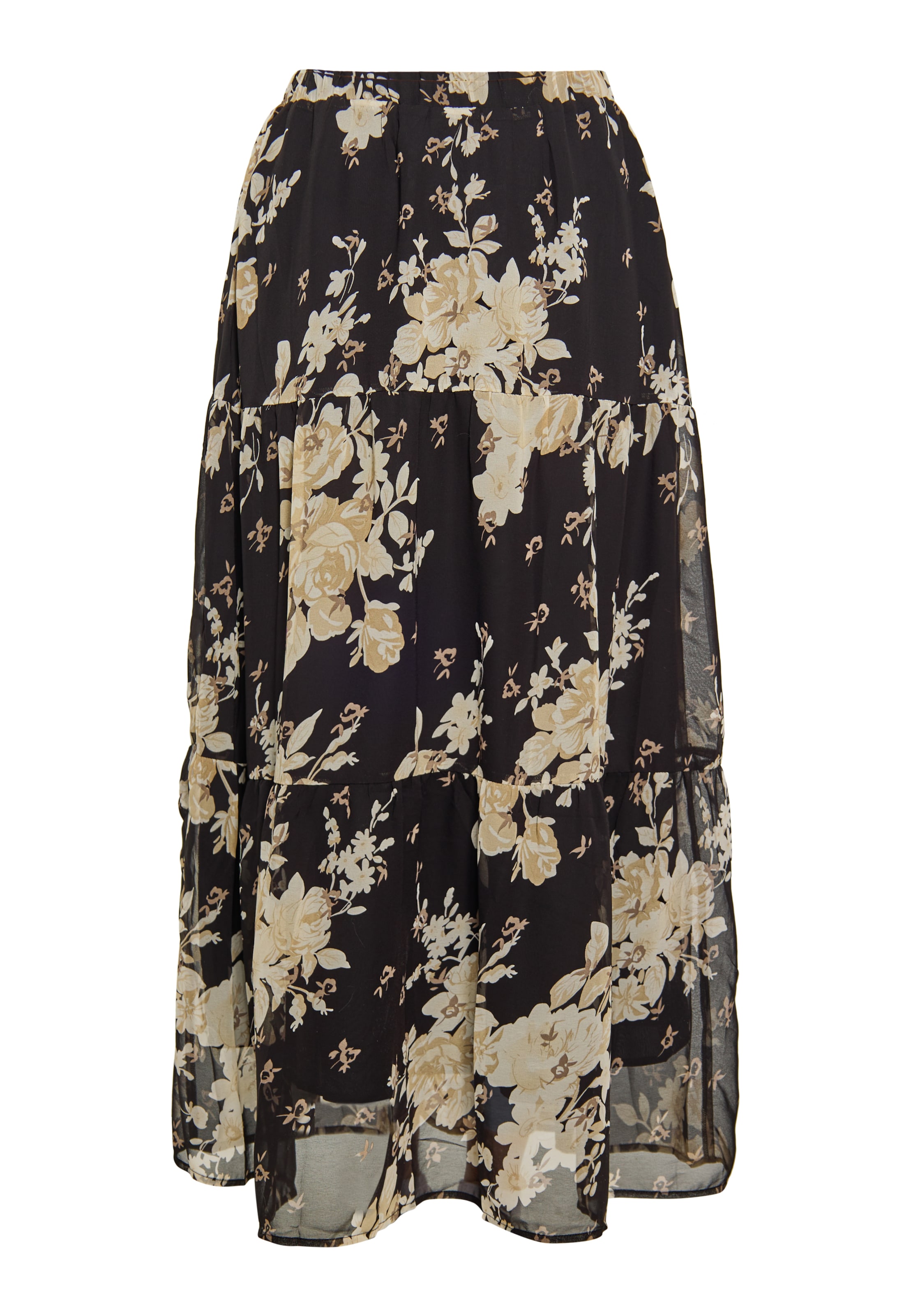 faina Sukňa - nebielená / tmavobéžová / čierna, Produkt