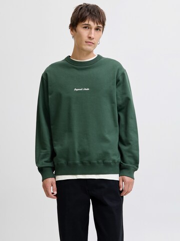 JACK & JONESSweater majica 'JORNORREBRO' - zelena boja: prednji dio