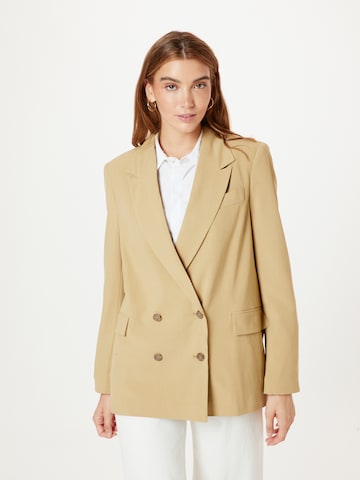 TOPSHOP Blazer in Beige: front