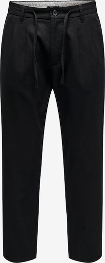 Only & Sons Pantalon à pince 'Dew Pax' en noir, Vue avec produit