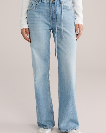 WE Fashion Широкий Джинсы в Синий