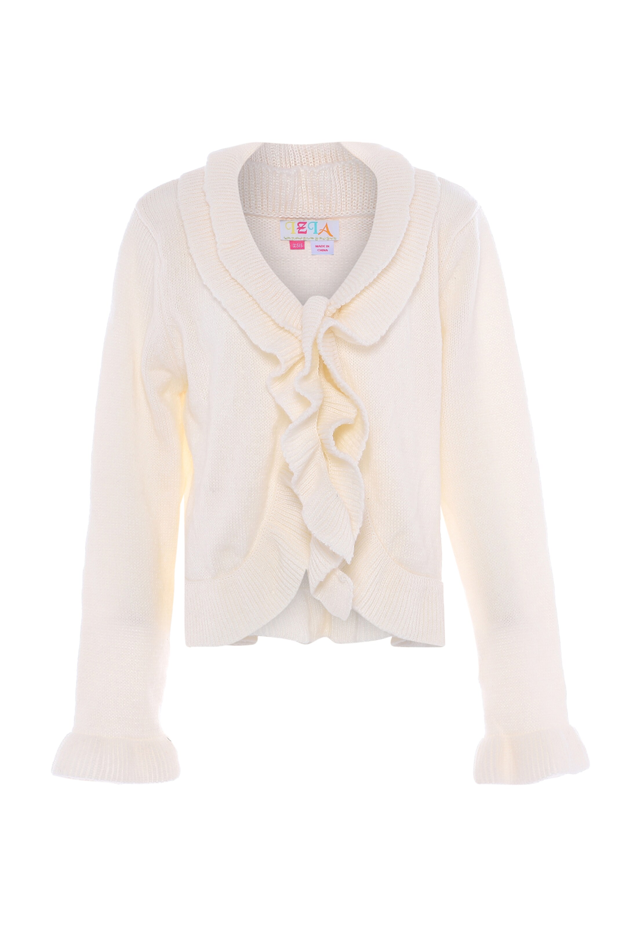 IZIA Cardigan i hvid: forside
