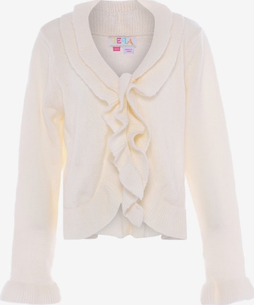 IZIA Knit cardigan in White: front