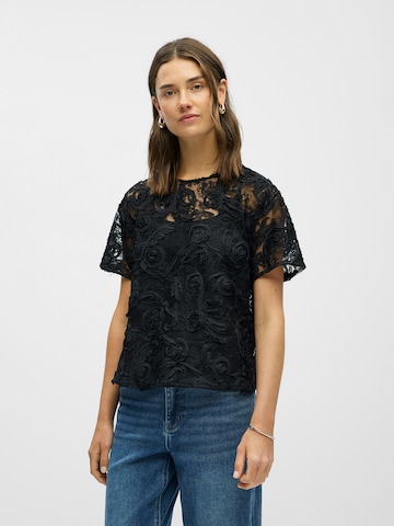 OBJECT - Camiseta 'OBJMANON' en negro: frente
